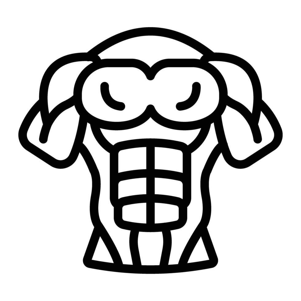 Six Pack Line icon Design vector