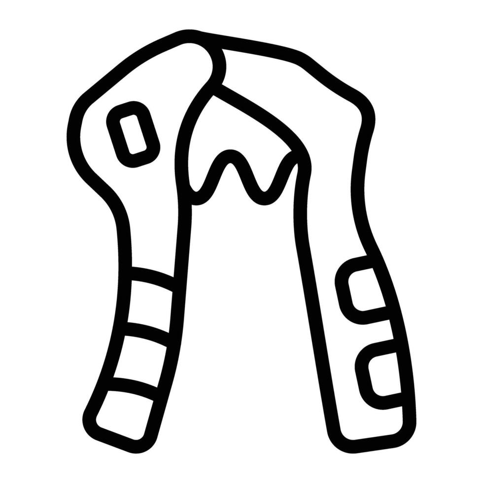 Hand Grip Line icon Design vector