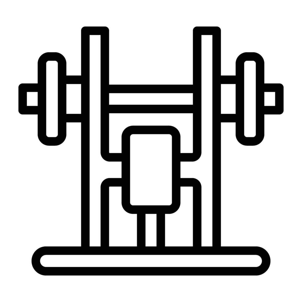 Press Simulator Line icon Design vector