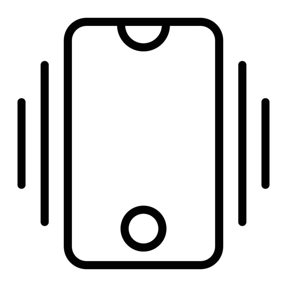 Vibration Line Icon vector