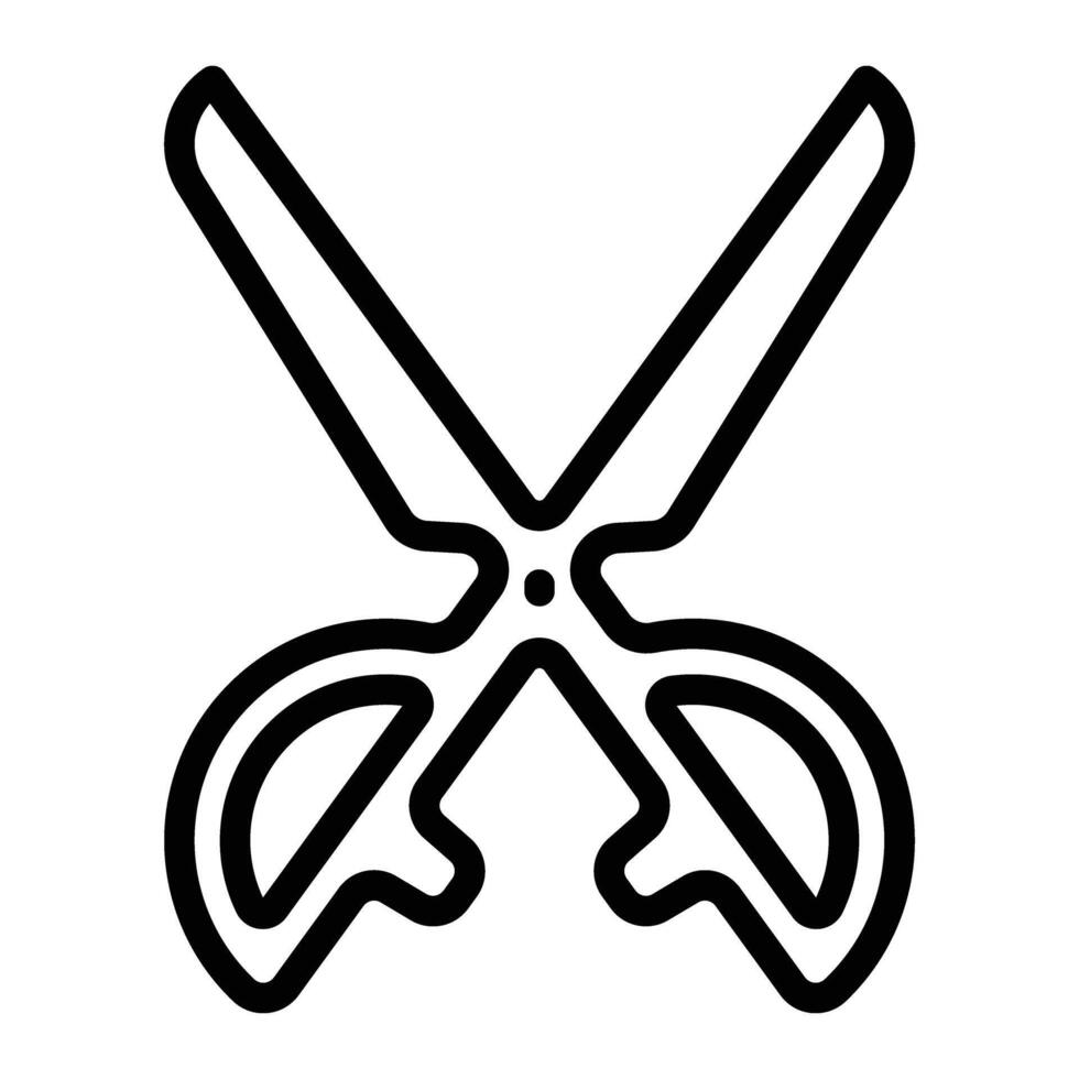 Scissors Line Icon Design vector