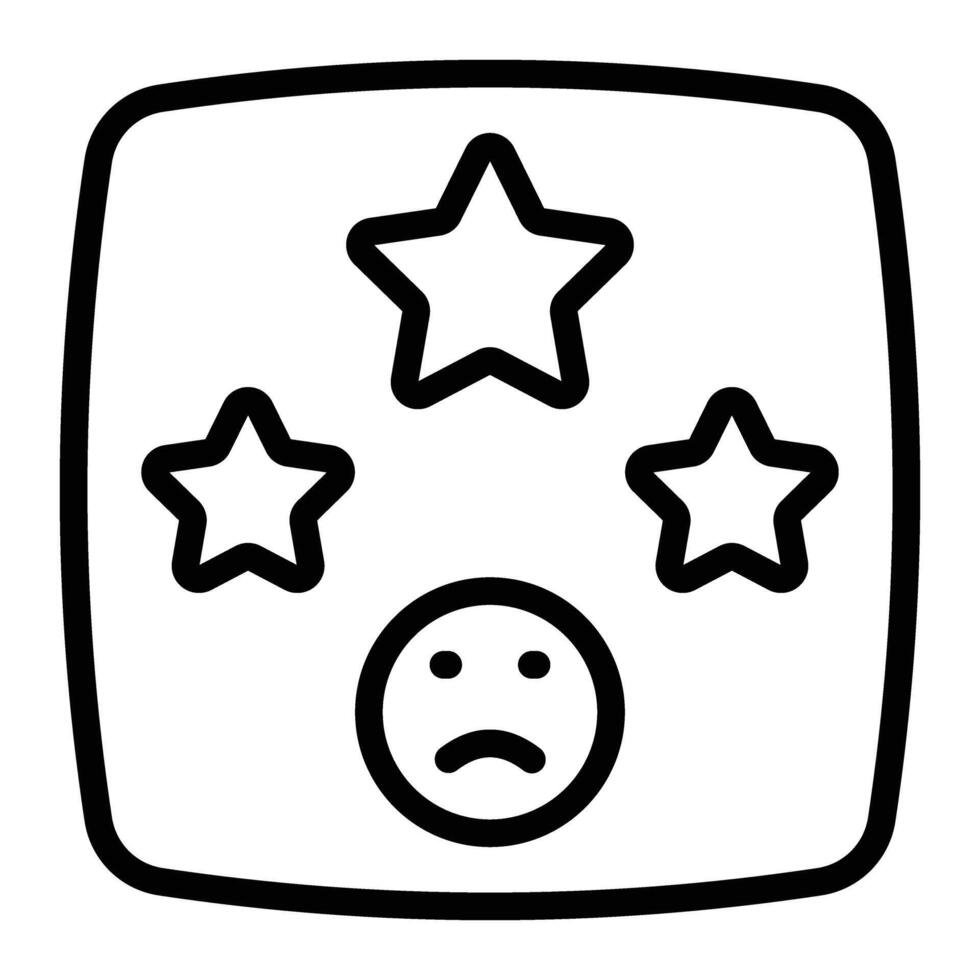 Rating Line Icon vector