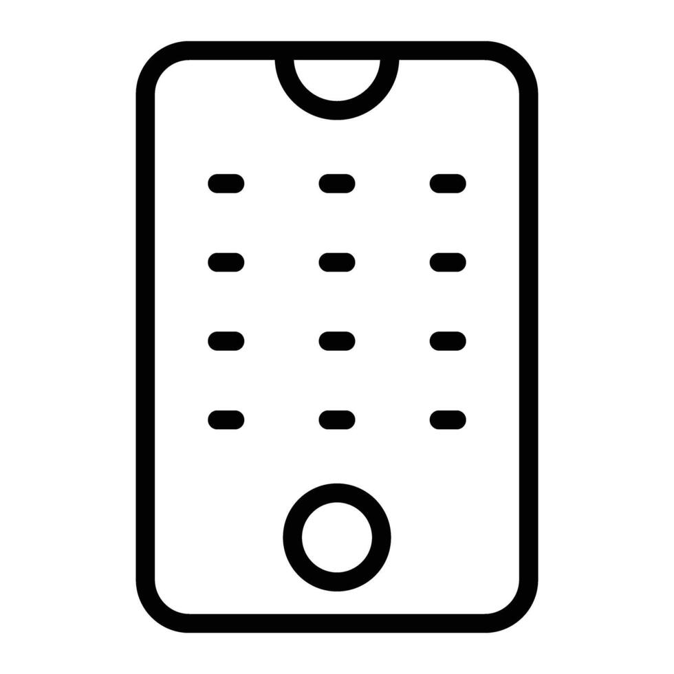 Lock Line Icon vector