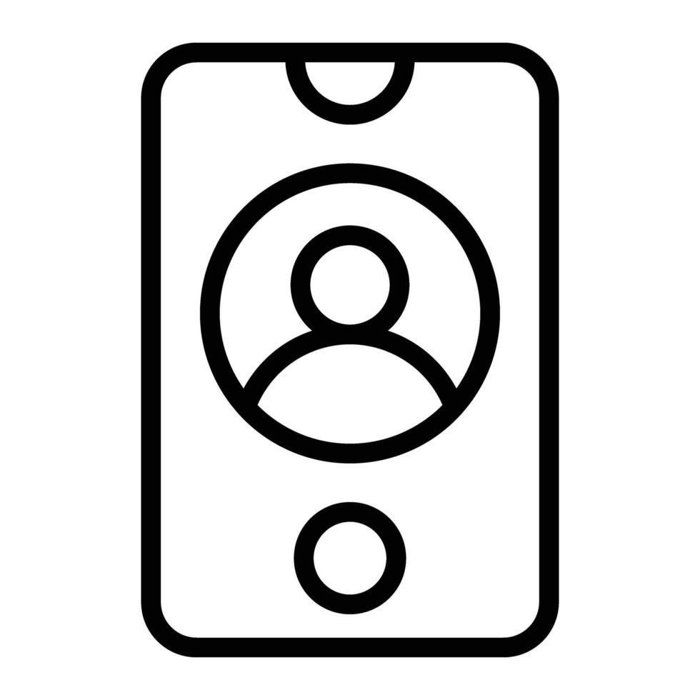 User Line Icon vector