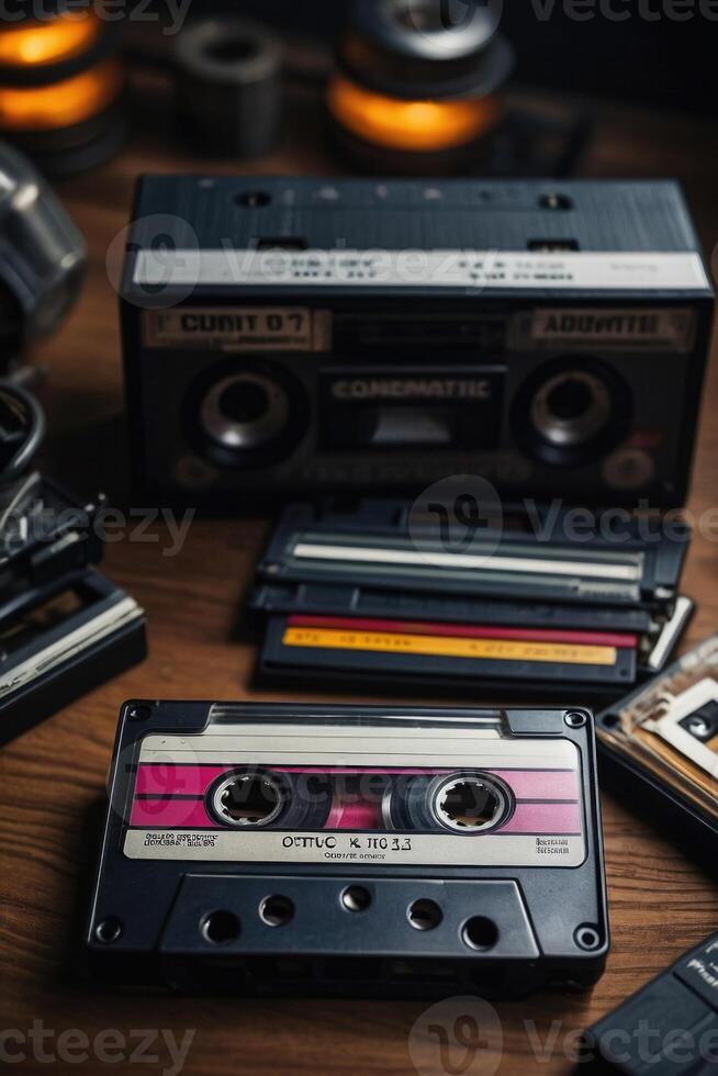 a cassette for music or retro-themed projects photo