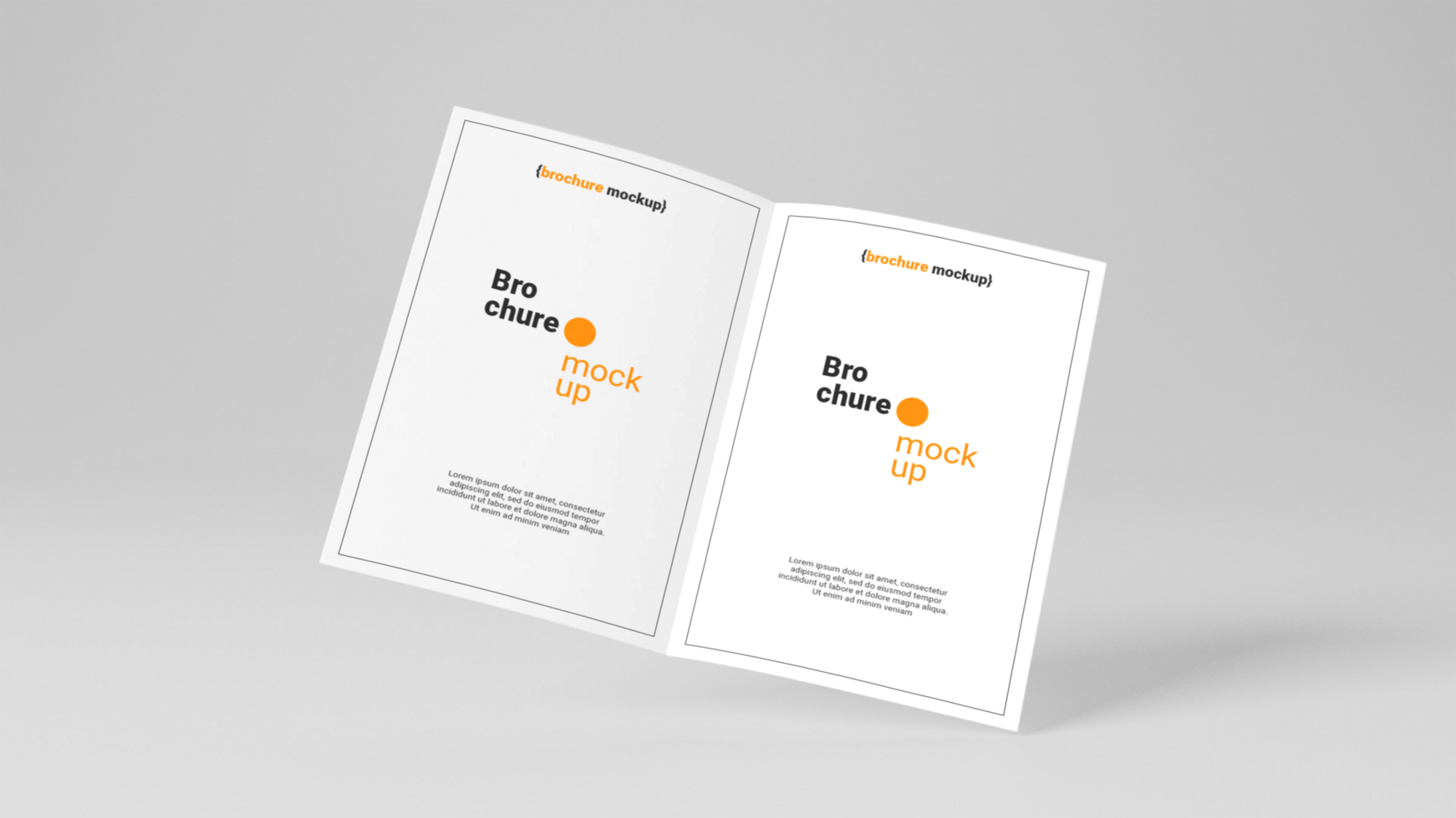 Beautiful Brochure mockup free psd