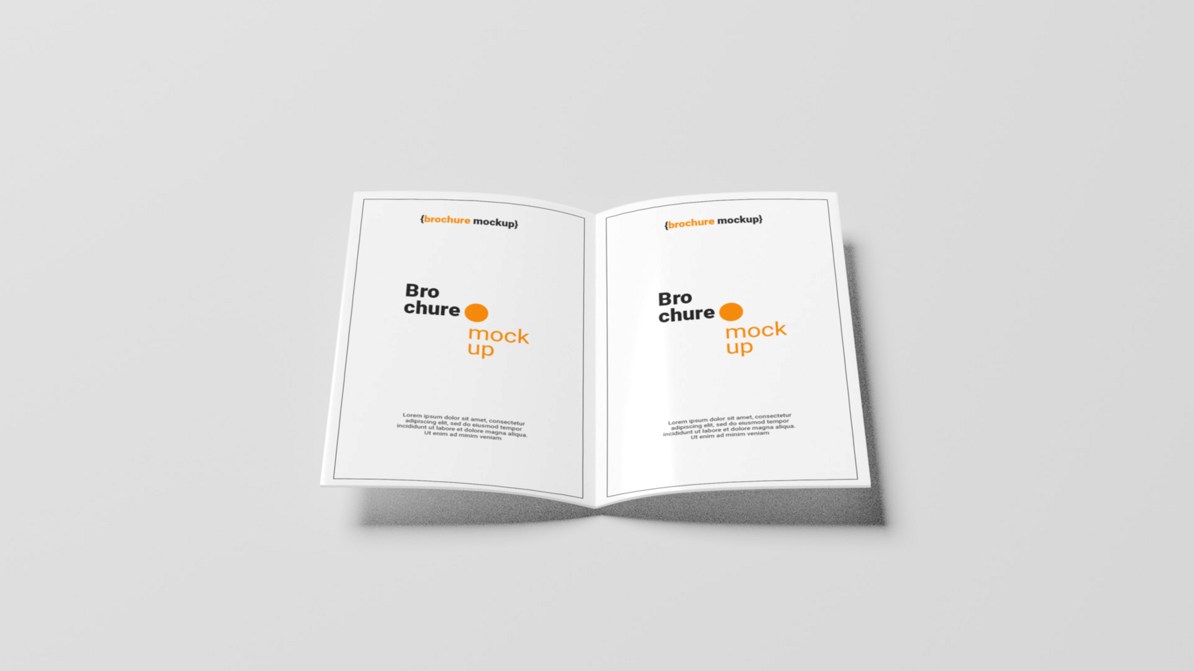 Beautiful Brochure mockup free psd