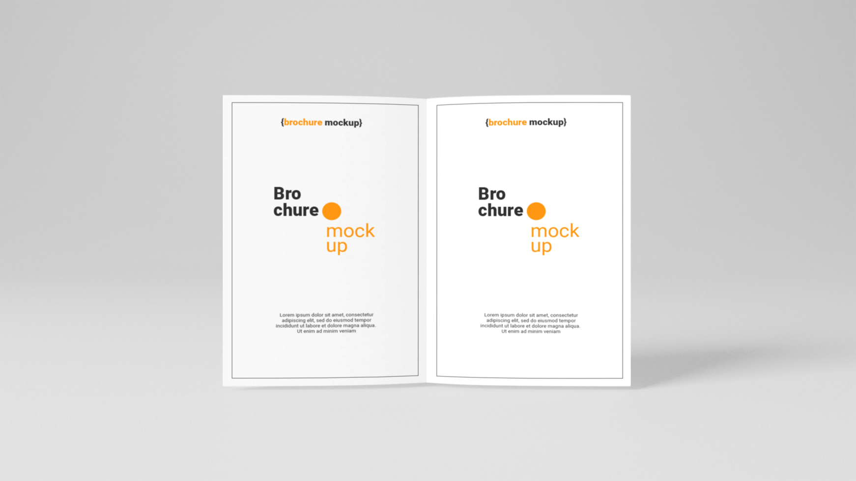 Beautiful Brochure mockup free psd