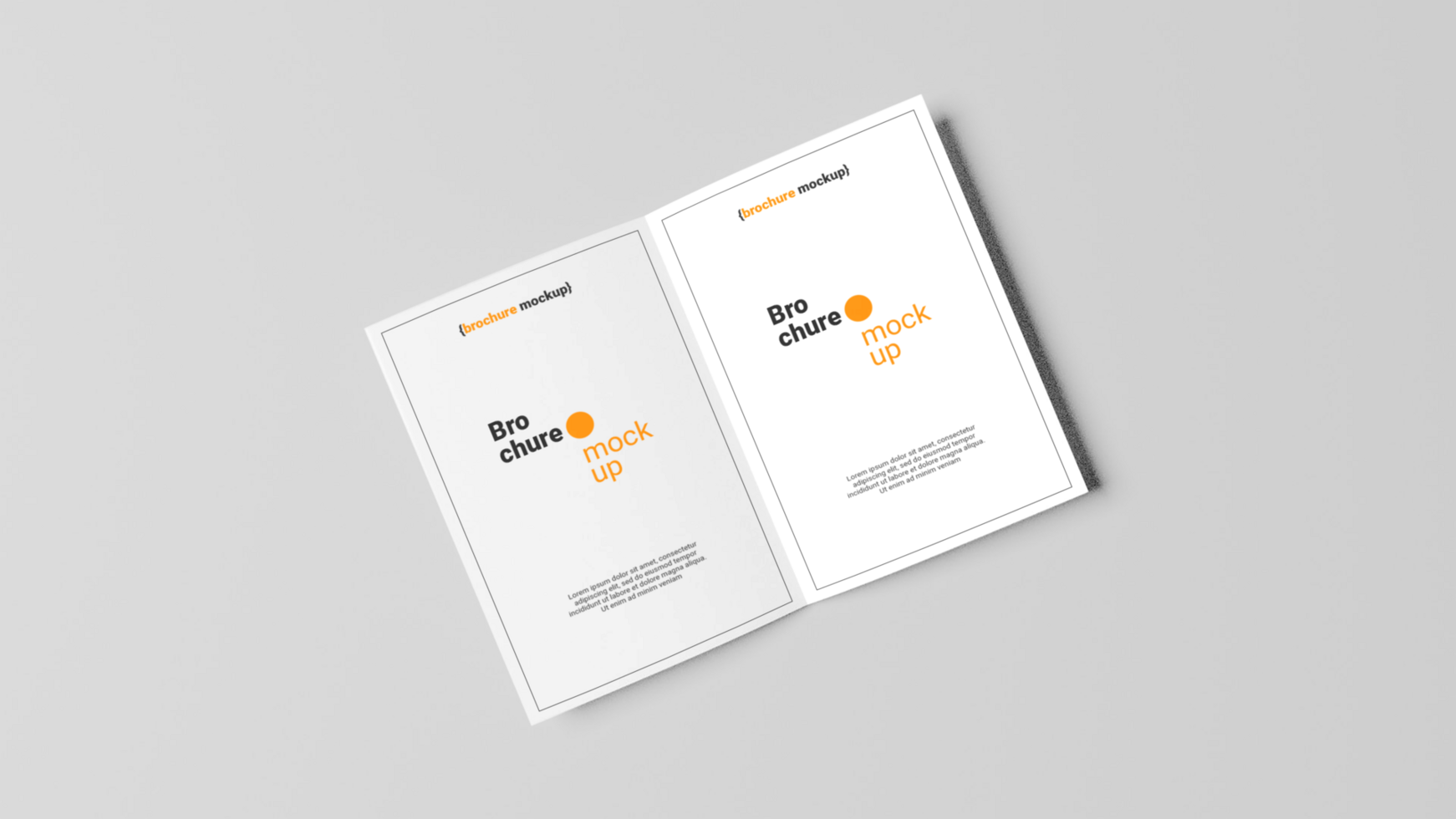 Beautiful Brochure mockup free psd