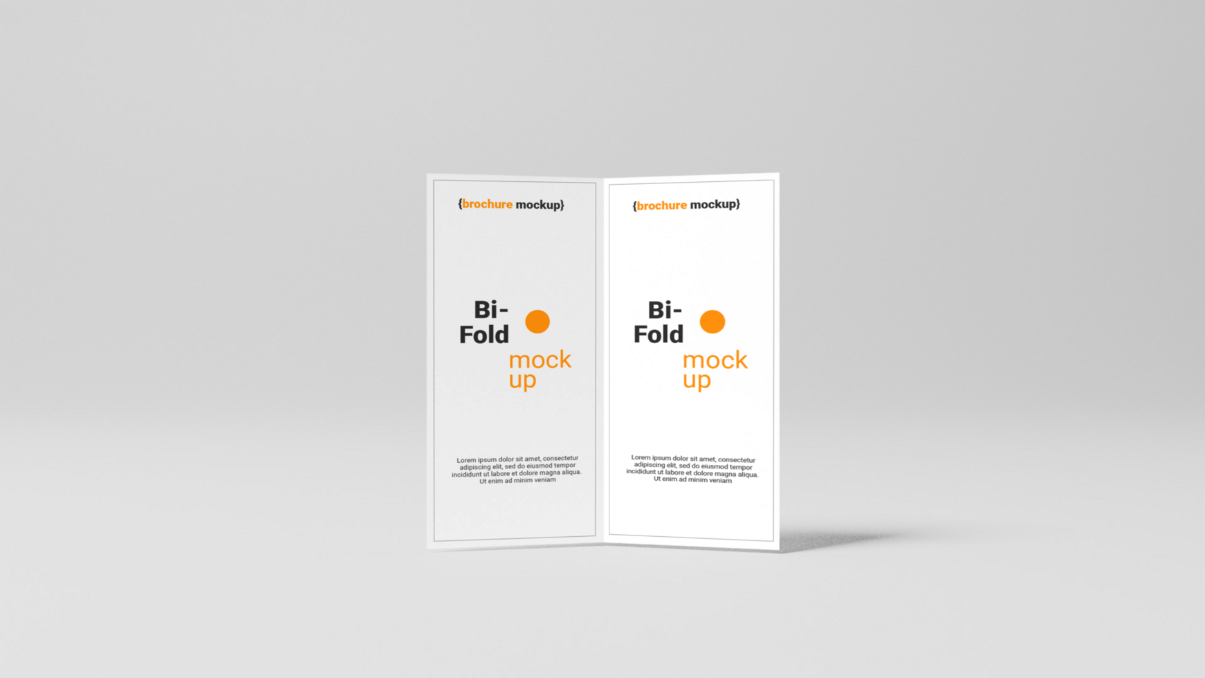 Beautiful Brochure mockup free psd