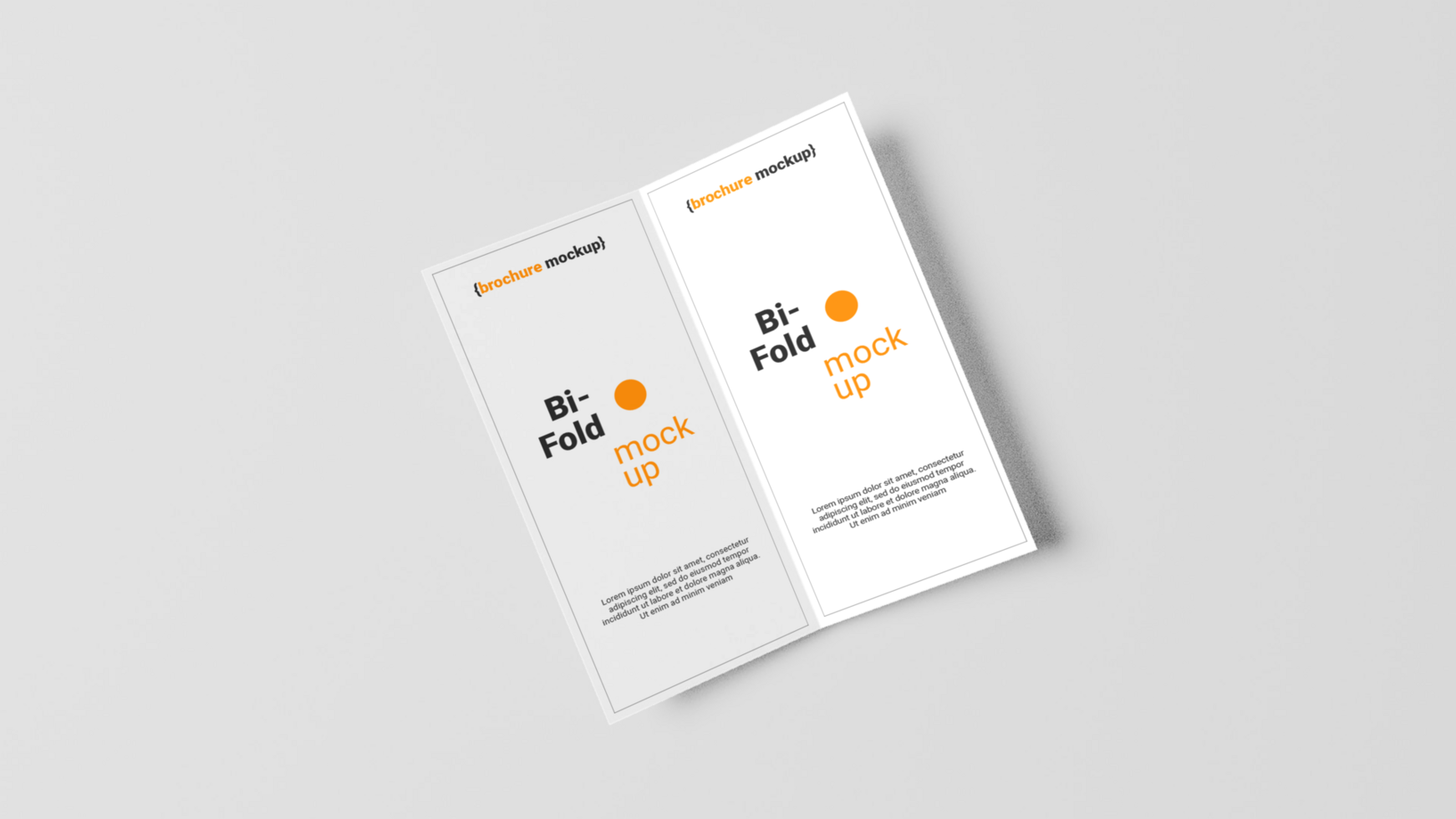 Beautiful Brochure mockup free psd