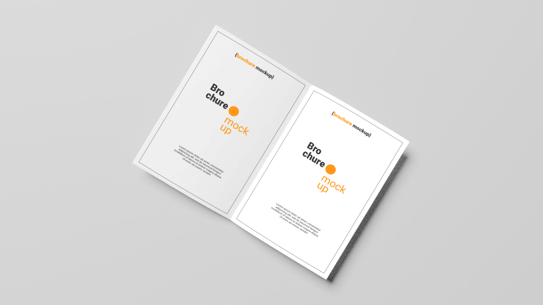 Beautiful Brochure mockup free psd