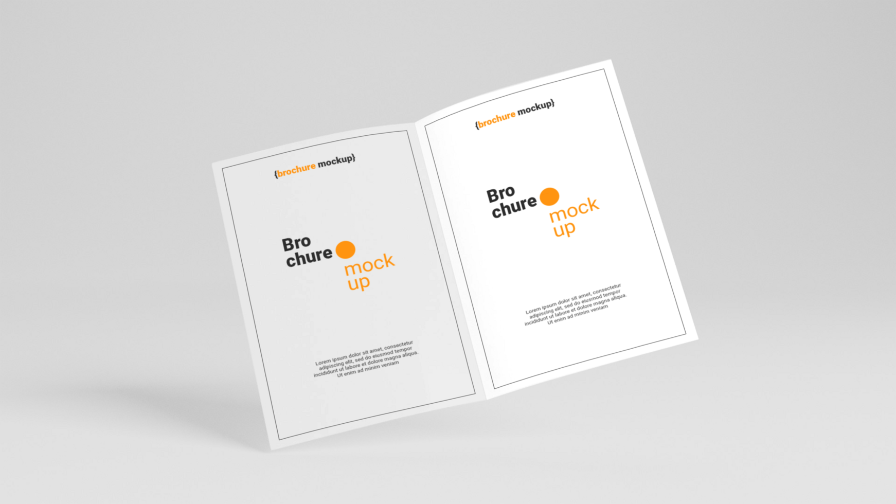 Beautiful Brochure mockup free psd