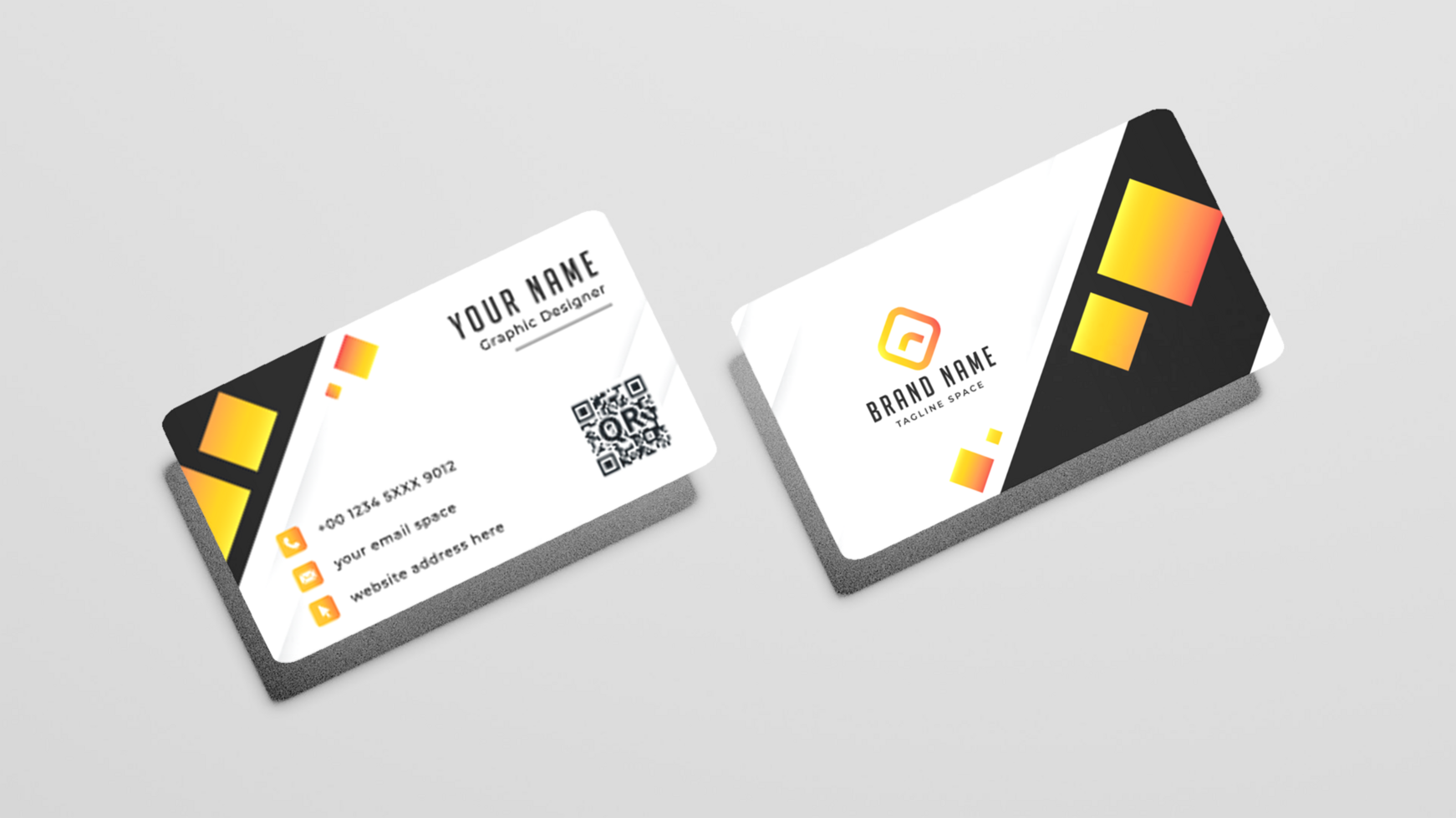 Beautiful business card mockup psd