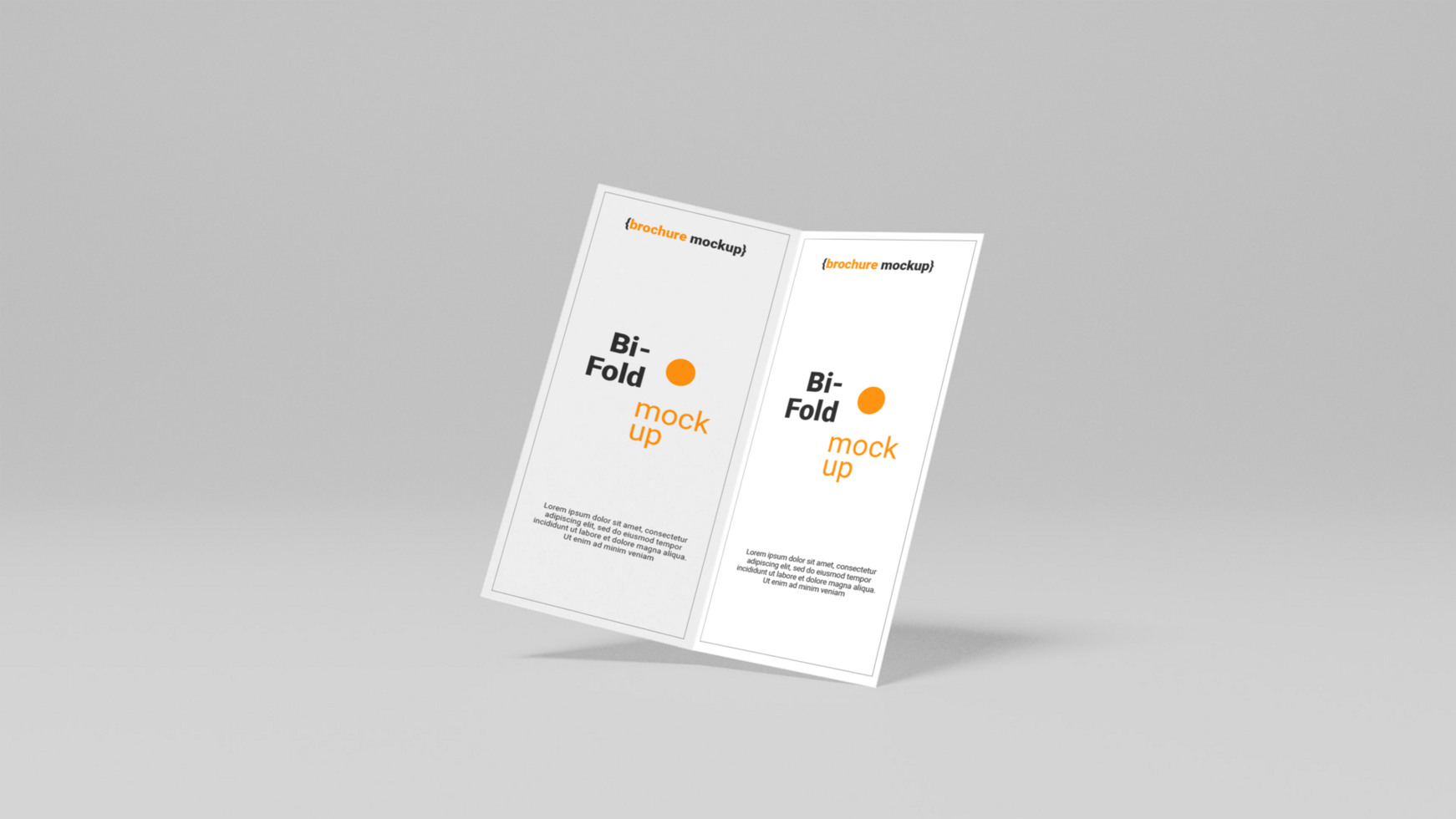 Beautiful Brochure mockup free psd