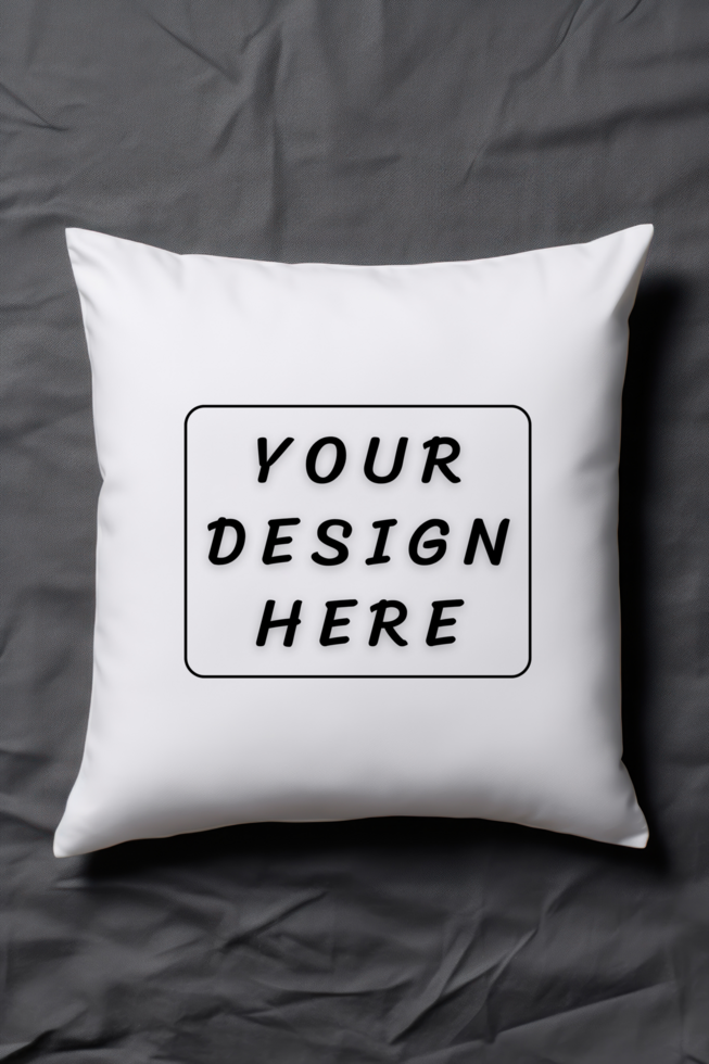 White Pillow mockup on dark background psd