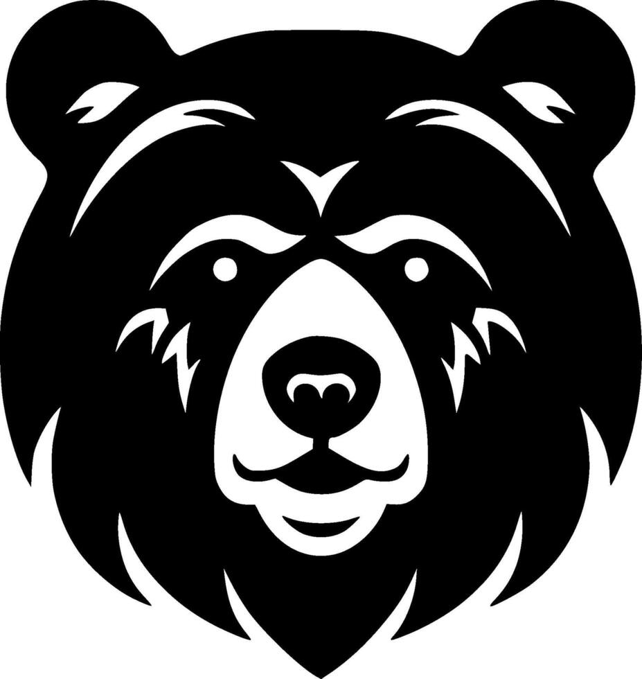 Bear - Minimalist and Flat Logo - illustration vector