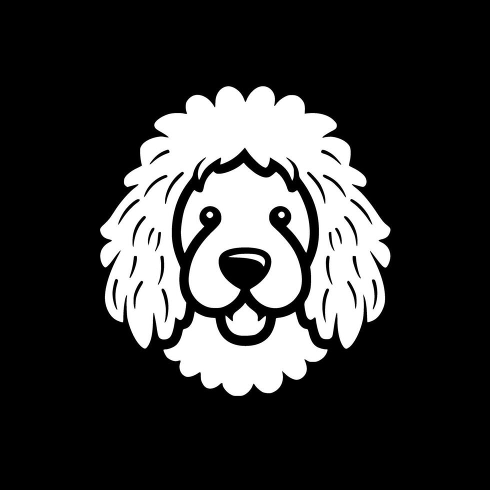 Bichon Frise, Black and White illustration vector
