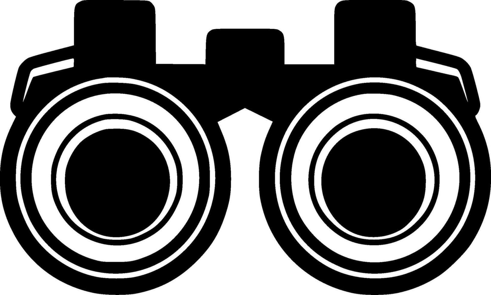 Binoculars, Minimalist and Simple Silhouette - illustration vector