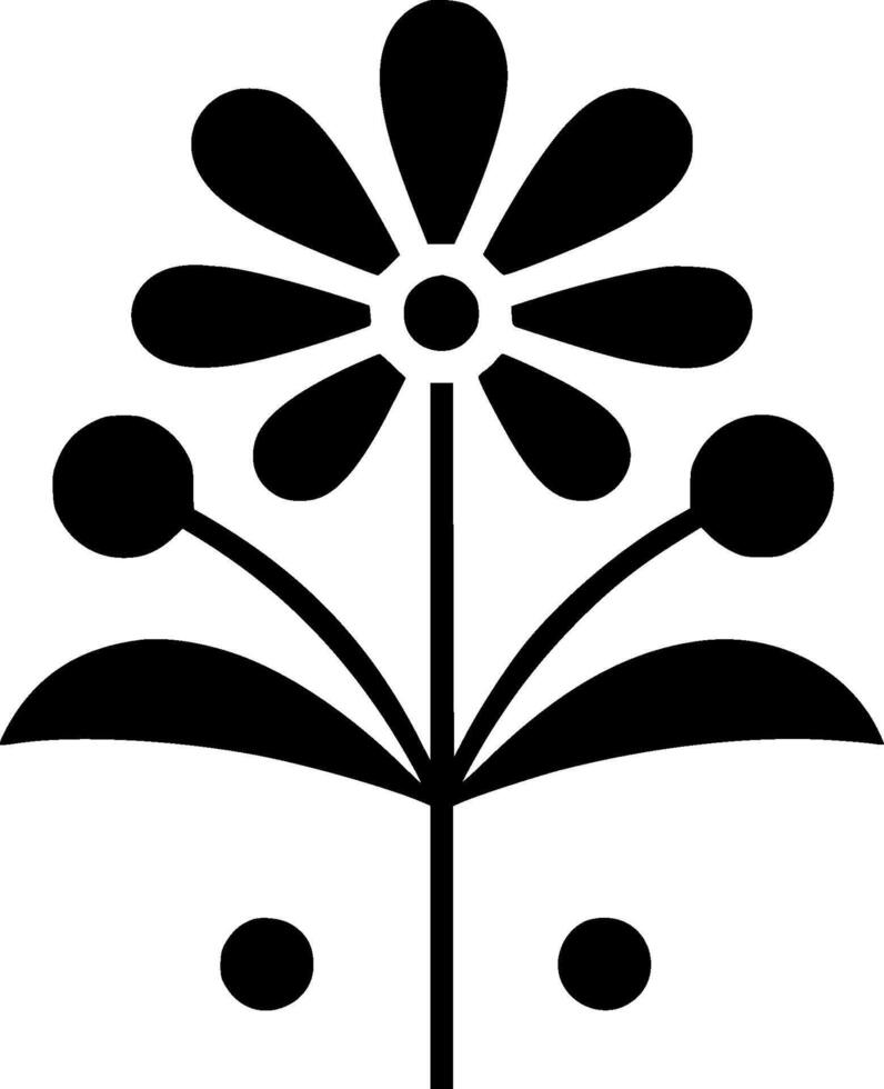 Birth Flower, Minimalist and Simple Silhouette - illustration vector