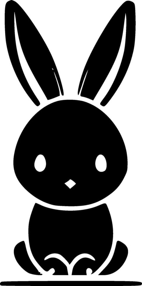 Bunny - Minimalist and Flat Logo - illustration vector