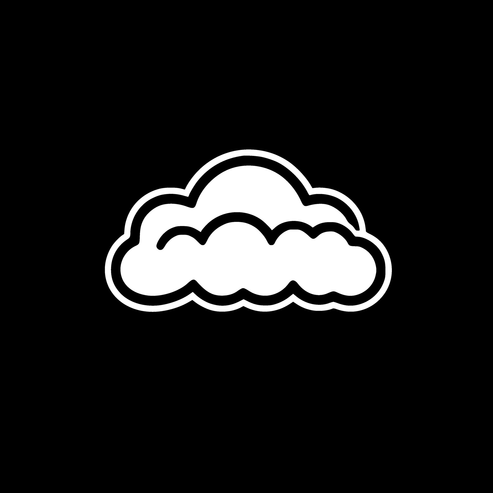 Cloud, Black and White illustration 44839740 Vector Art at Vecteezy