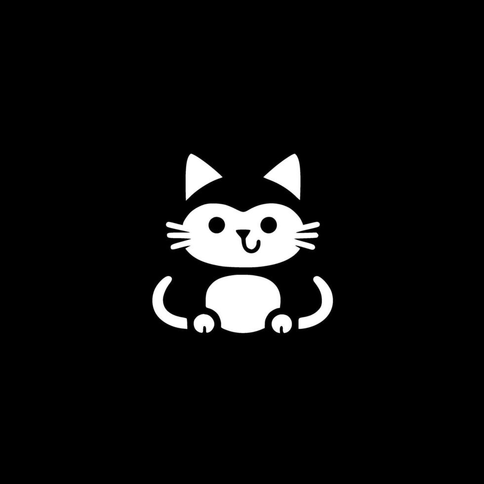 Cat, Minimalist and Simple Silhouette - illustration vector