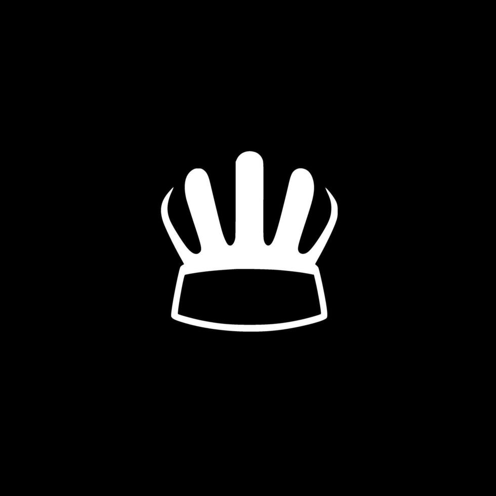 Chef Hat, Minimalist and Simple Silhouette - illustration vector