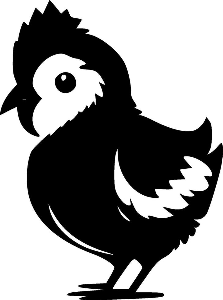 pollo - minimalista y plano logo - ilustración vector