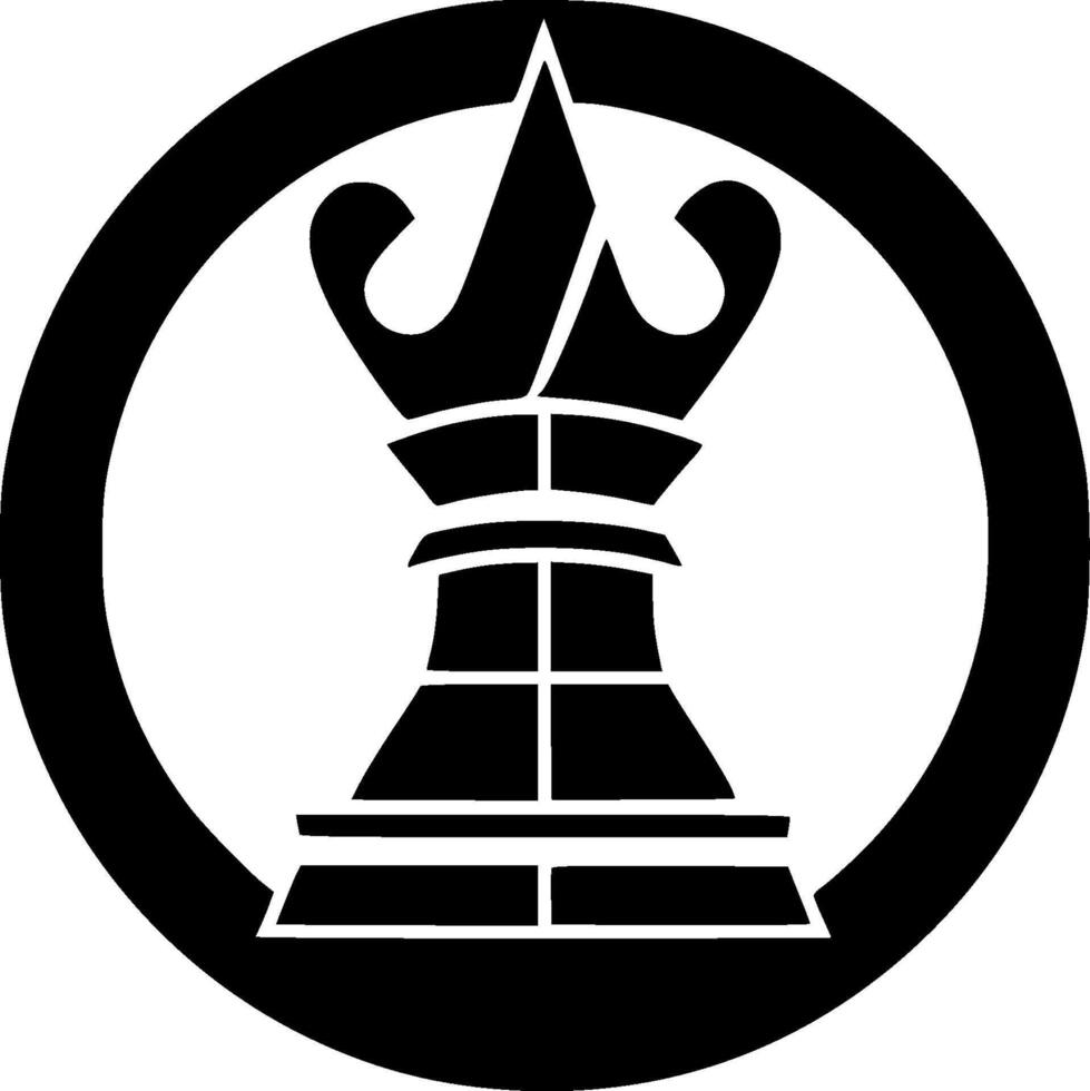 Chess, Minimalist and Simple Silhouette - illustration vector