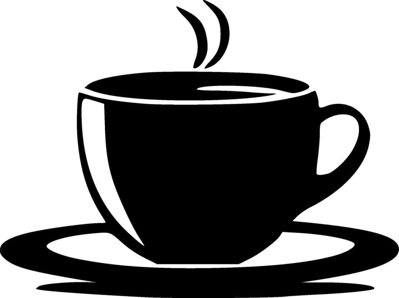 Coffee Cup, Minimalist and Simple Silhouette - illustration vector