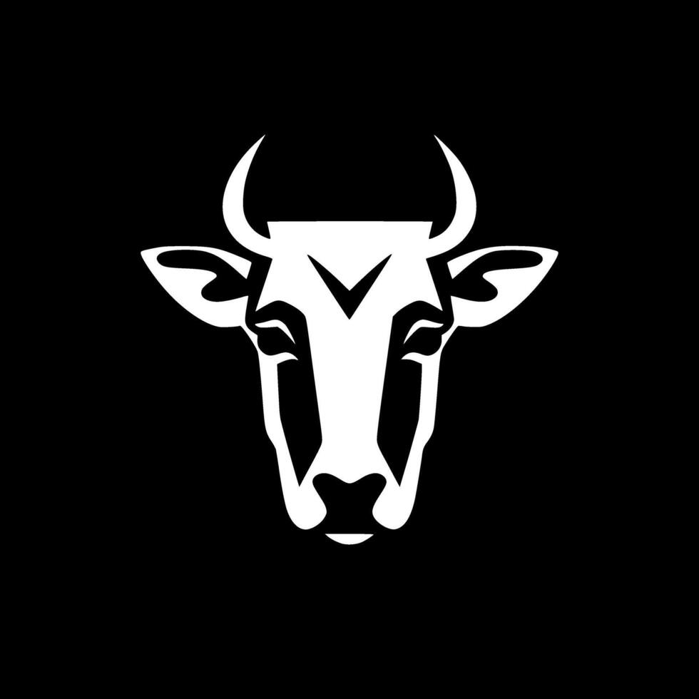 Cow - Minimalist and Flat Logo - illustration vector