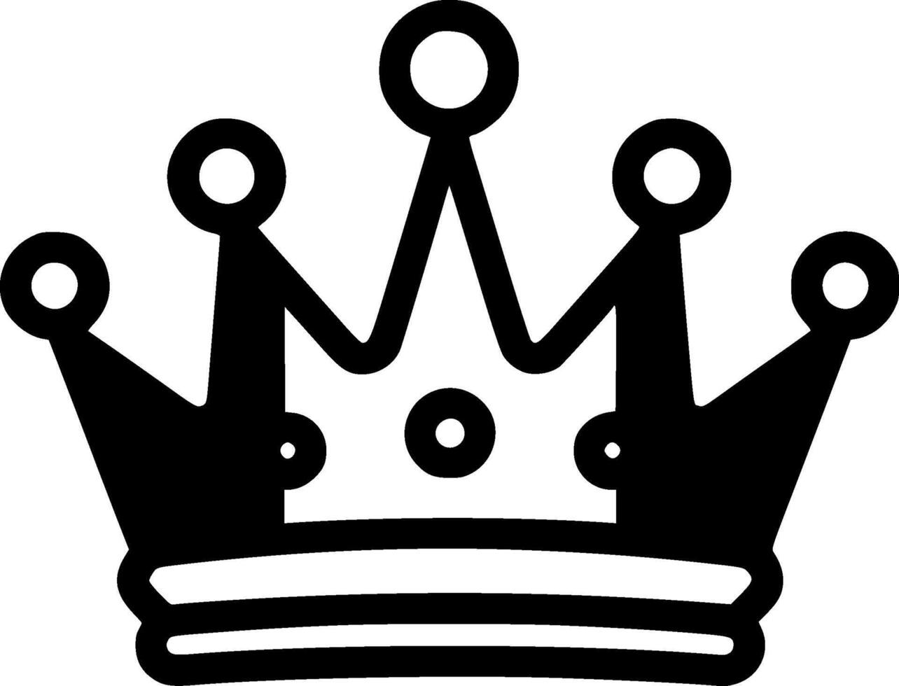 corona - minimalista y plano logo - ilustración vector