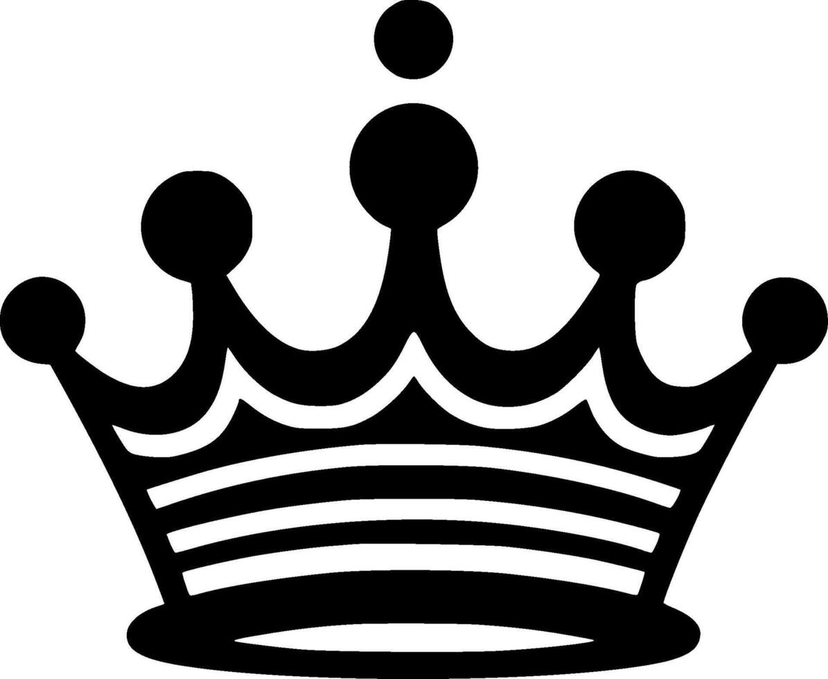 Crown - Minimalist and Flat Logo - illustration vector