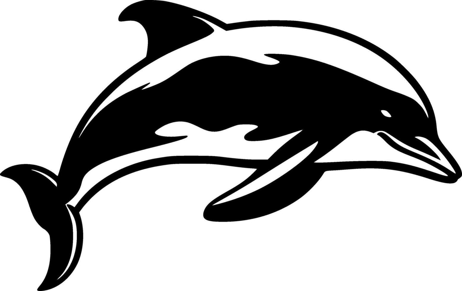 Dolphin - High Quality Logo - illustration ideal for T-shirt graphic vector
