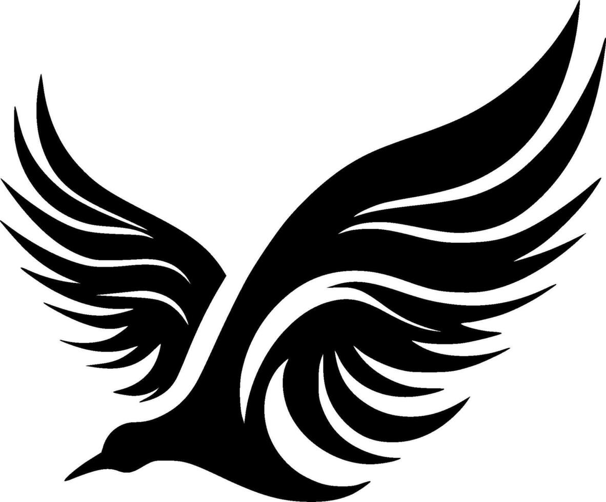 Dove Bird, Minimalist and Simple Silhouette - illustration vector