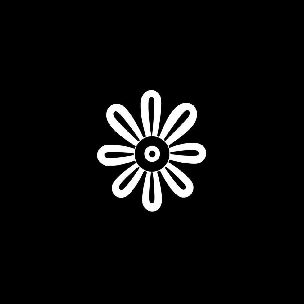 Flower, Black and White illustration vector