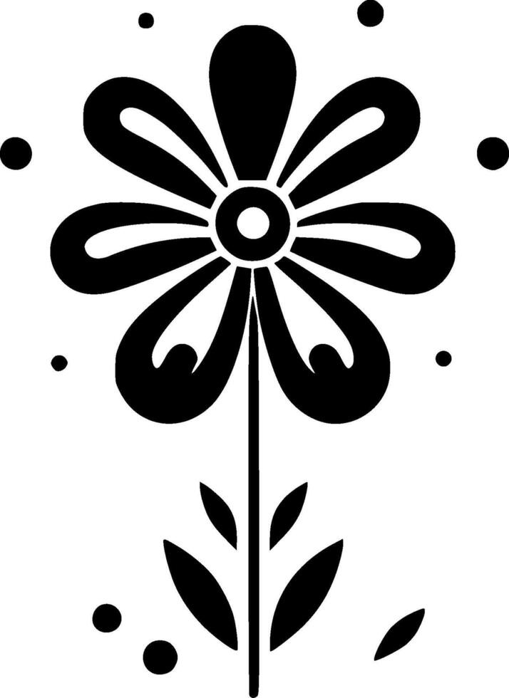 Flower - Minimalist and Flat Logo - illustration vector