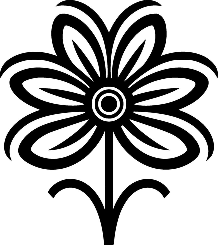 Flower - Minimalist and Flat Logo - illustration vector