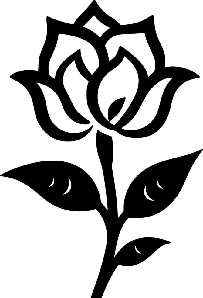 Flower - Minimalist and Flat Logo - illustration vector