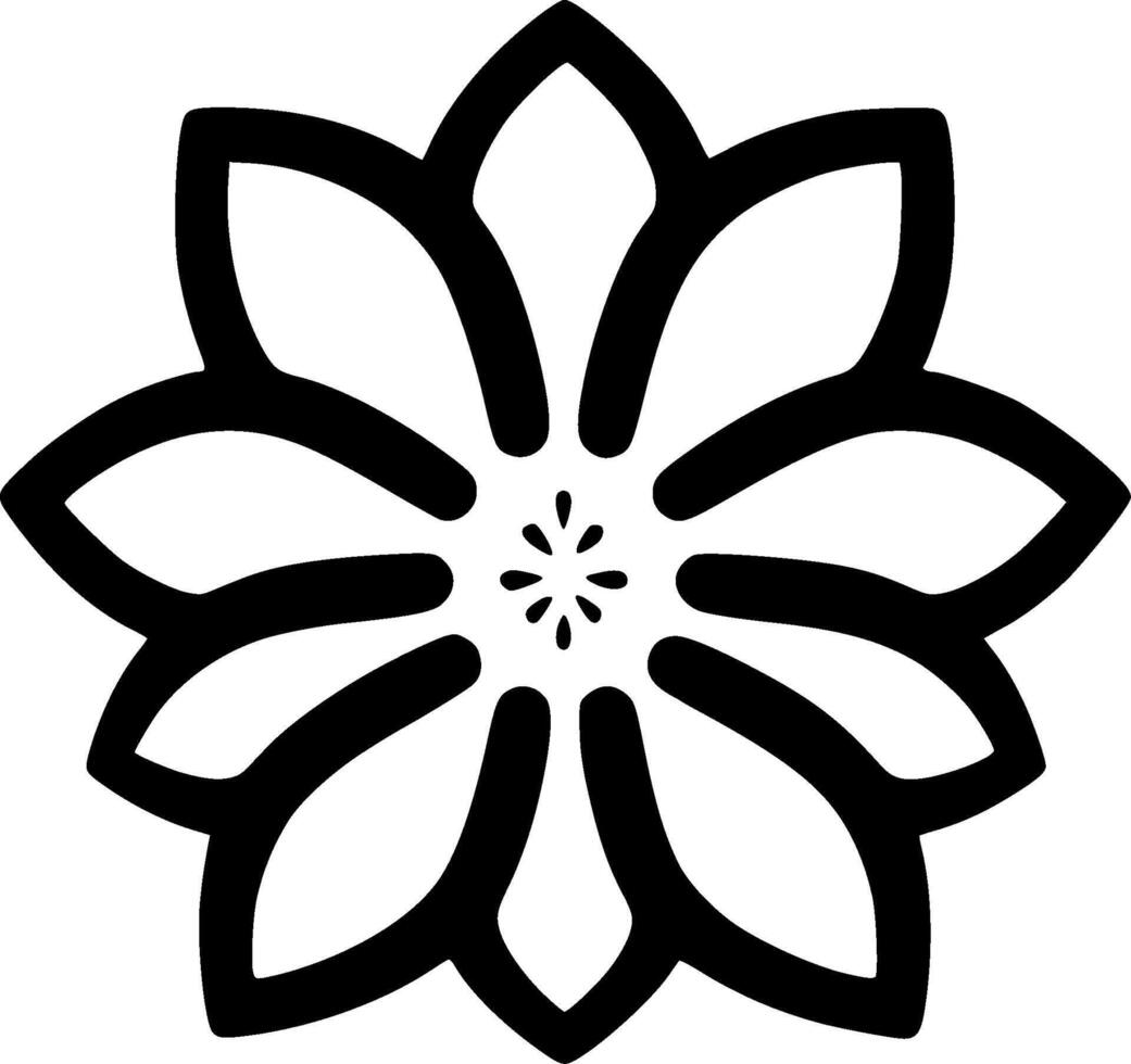 Flower - Minimalist and Flat Logo - illustration vector