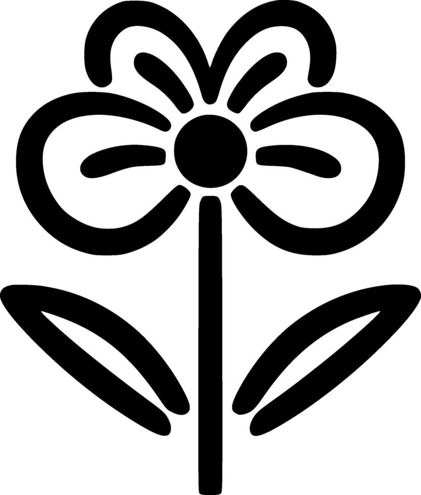 Flower - Minimalist and Flat Logo - illustration vector