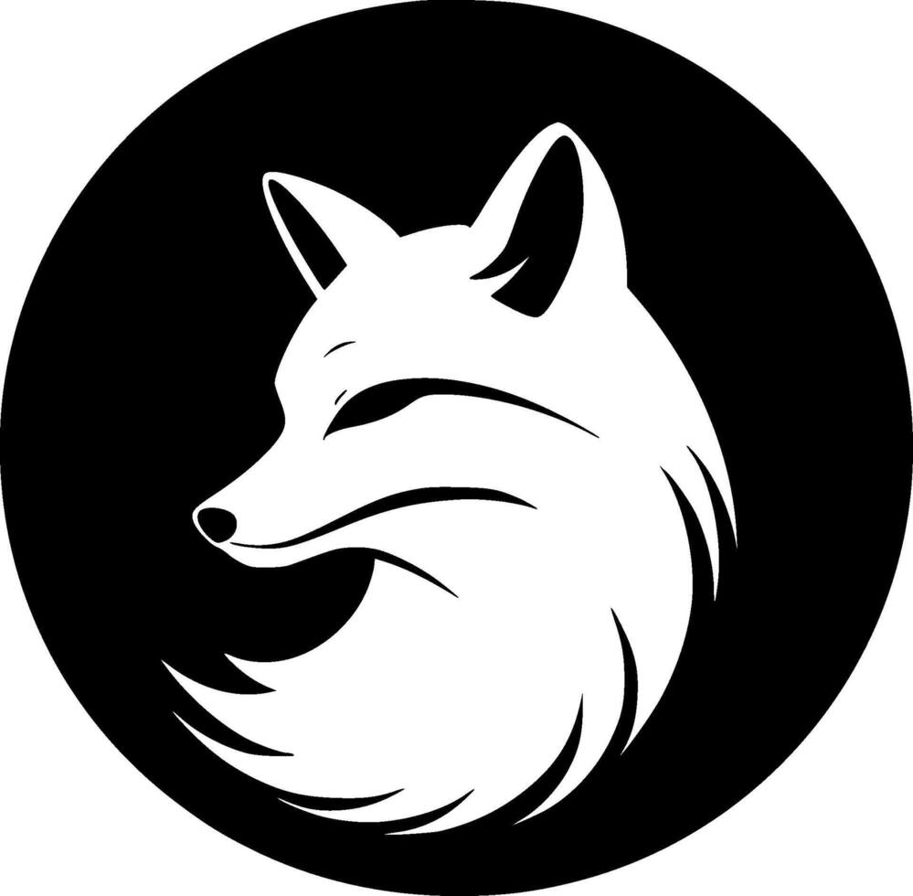 Fox, Minimalist and Simple Silhouette - illustration vector
