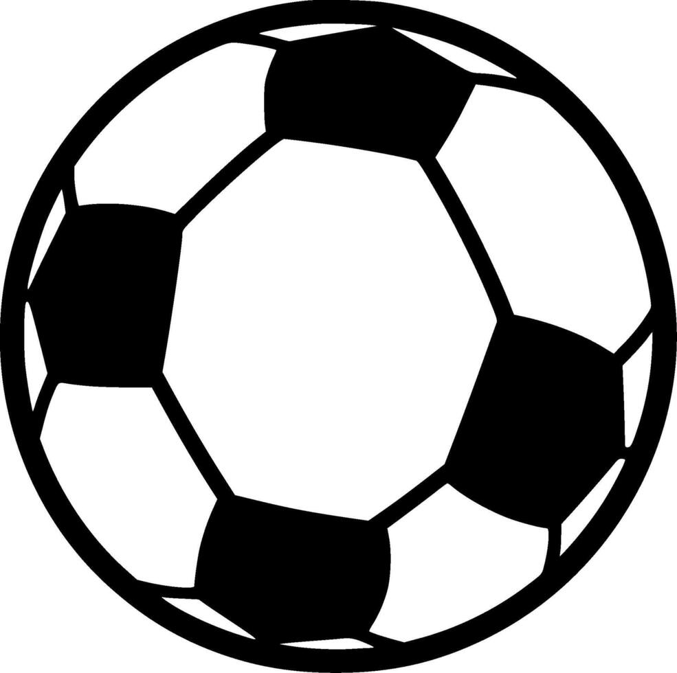 Football, Minimalist and Simple Silhouette - illustration vector