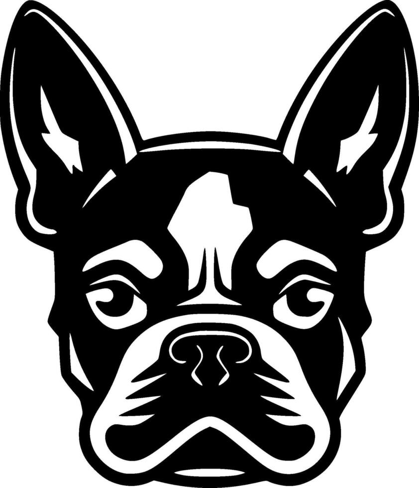 francés buldog, minimalista y sencillo silueta - ilustración vector