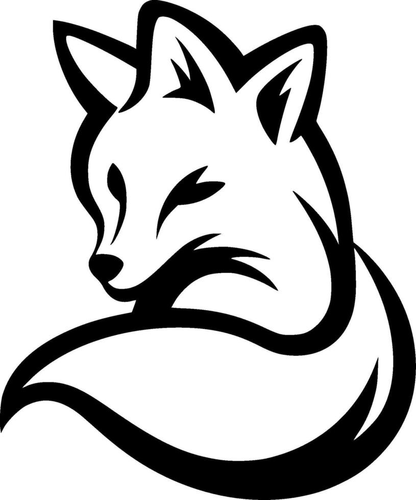 Fox - Minimalist and Flat Logo - illustration vector