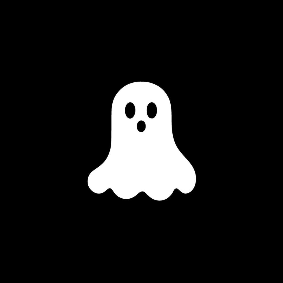Ghost, Minimalist and Simple Silhouette - illustration vector