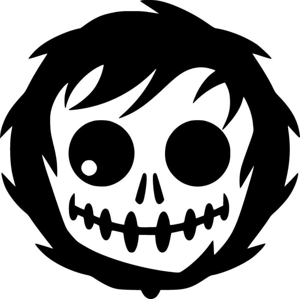 Halloween - Black and White Isolated Icon - illustration vector