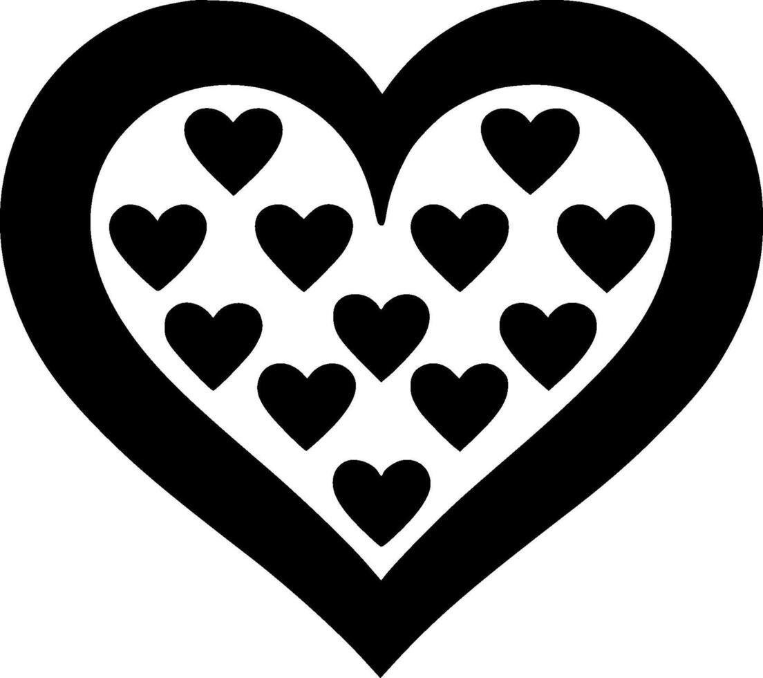 Heart - Minimalist and Flat Logo - illustration vector