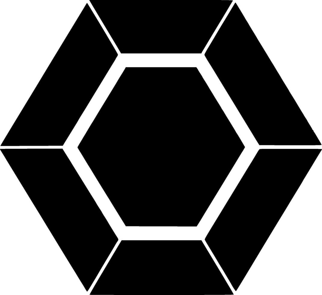 Hexagon - Minimalist and Flat Logo - illustration vector